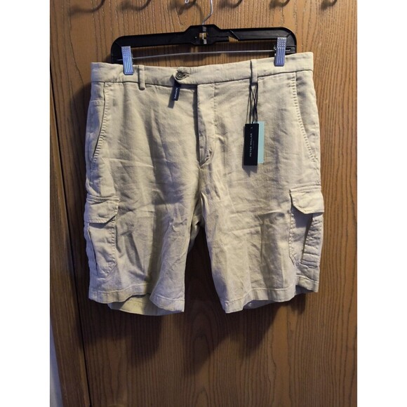 Peter Millar Cargo Shorts Tailored Fit Stone Size 32 $158